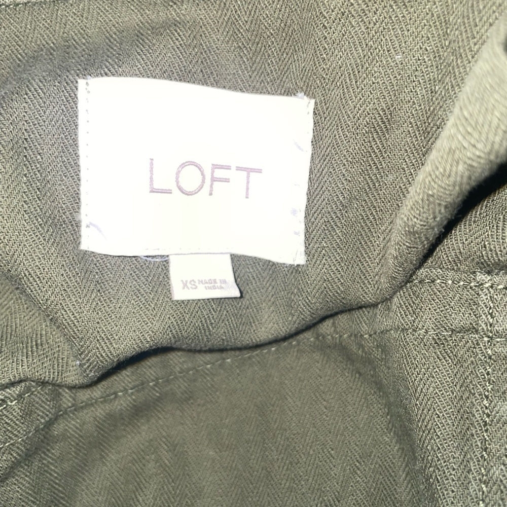 Loft | Hunter Green Military Jacket | XS - Picture 7 of 8